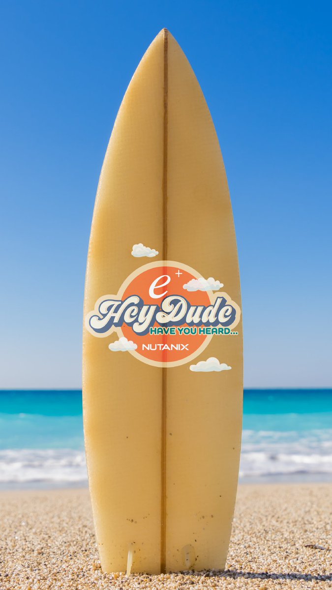 There are waves 👋 and there are waves 🌊. Join us for both as we dive in to the @Nutanix Cloud Platform and the power to make a splash in your IT department. Hey, dude: catch a wave with us! 🤙🏄️ #CloudComputing
discover.eplus.com/nutanixheydude…