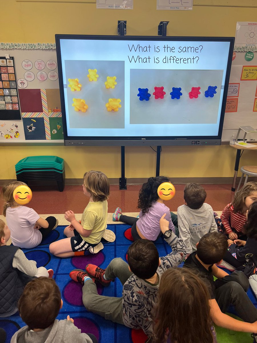 Ms_Miranda20's tweet photo. Thank you to @MrValencia24 for the tip from #MathPlay! My students were so excited to find out what was the same and what was different in this picture. This allows all students to share and be included in #mathtalk @MathPlay4All #WeAreChappaqua #RBPride https://t.co/rZG1MkVRHD