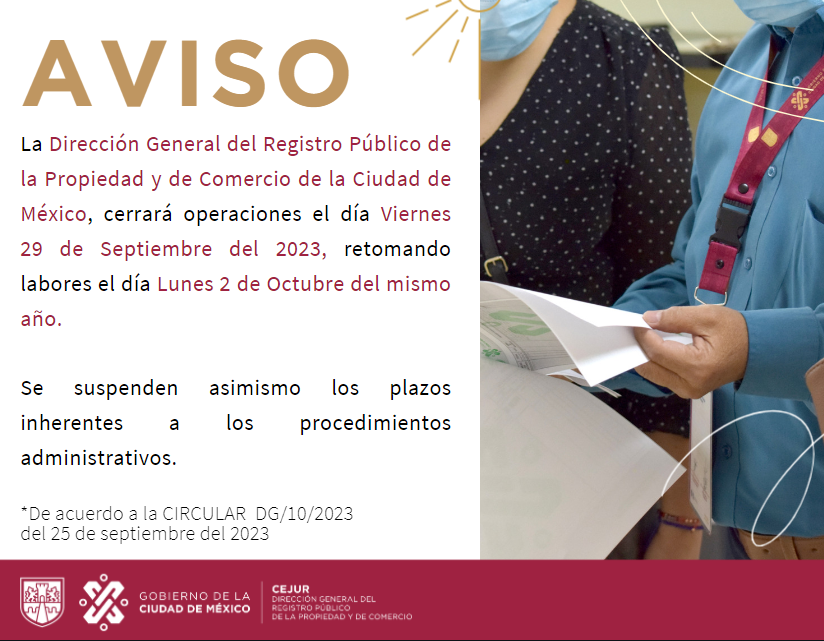 RPPyC_CDMX's tweet photo. 🔴AVISO IMPORTANTE🔴  
Por motivos de mantenimiento al sistema informático, se realizarán trabajos de almacenamiento de la información general, por lo que se cerrarán operaciones. 
Consulta la gaceta aquí: ⬇️
https://t.co/wtCfAuGmDg https://t.co/wIlZmBHhKj