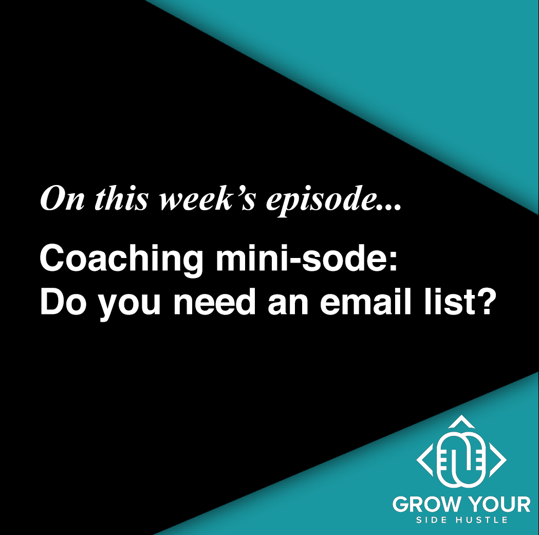 This week, we're talking about email lists. Why you need one, how to use it, and how to keep it safe and sound. #sidehustle #womenentrepreneurs #emailist #emaillistbuilding #emailmarketing 

Listen on your favorite podcast app or here: spotifyanchor-web.app.link/e/OMga420zrDb