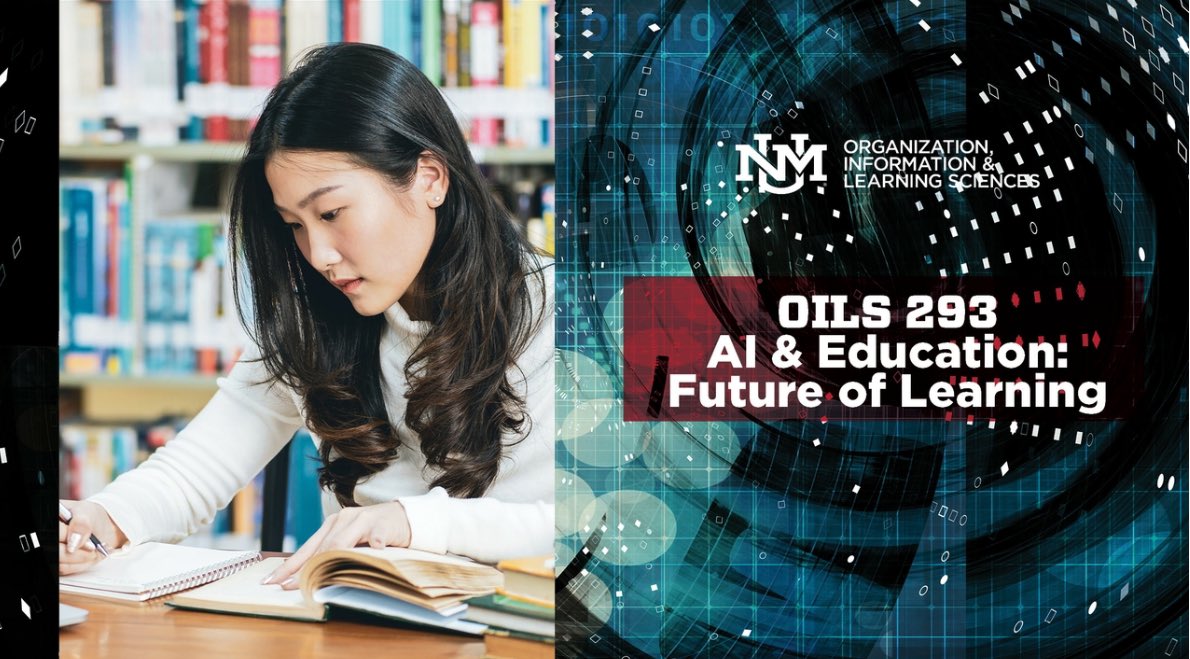 Launching Fall 2023: AI & Education course for students at @UNM This 1-credit pilot course, developed by a team of OILS faculty aims to provide students with a solid foundation in AI principles, applications, and ethical considerations. #AIliteracy news.unm.edu/news/oils-intr…