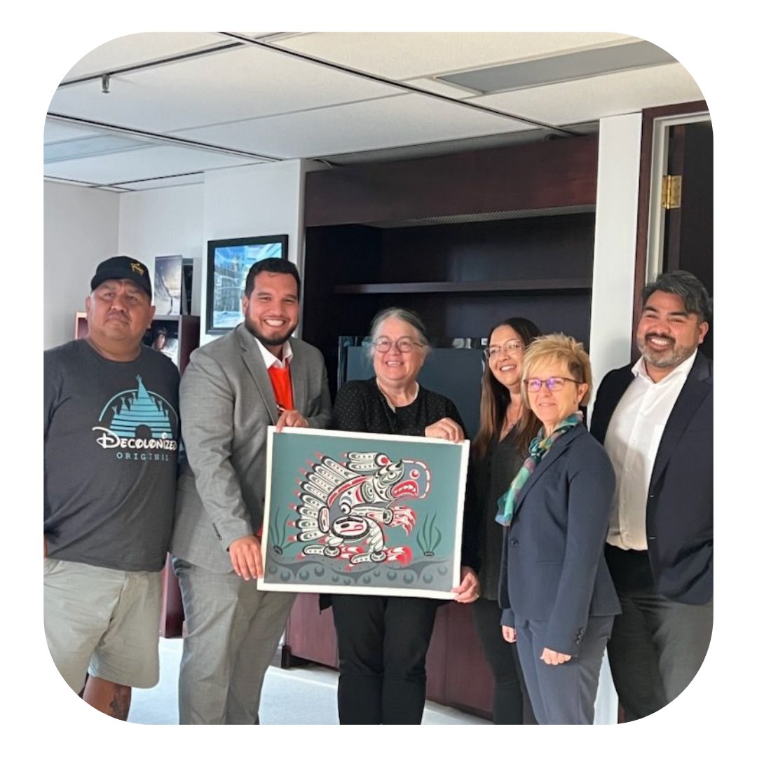 Leaders of Kitasoo Xai'xais, Gwa'Sala-Nakwaxda'xw, Quatsino, &amp; <a href="/MowiCanadaWest/">Mowi Canada West</a> had a positive and impactful meeting with Minister <a href="/DiLebouthillier/">Diane Lebouthillier</a>. We stand united and look forward to further impactful dialogues and collaborations with the Minister to advance our collective goals