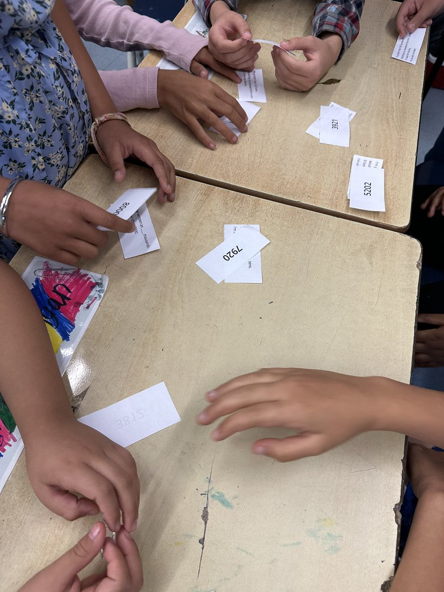 To review the place value topic of our number sense unit, the grade 4’s rotated through different math centres. They played roll it, number puzzles, build with base tens and number riddle match. It was such a fun way to work together and make math fun🥰➕✖️