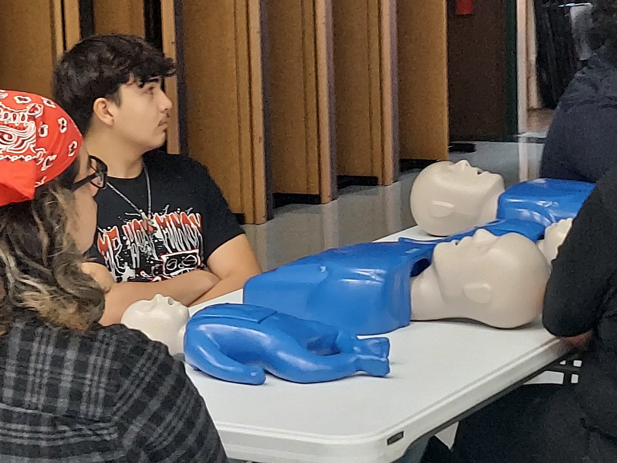 JFK seniors get CPR training today and tomorrow! Super cool to see!