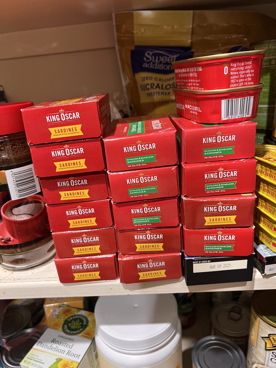 You think we have enough sardines? 

#food #health