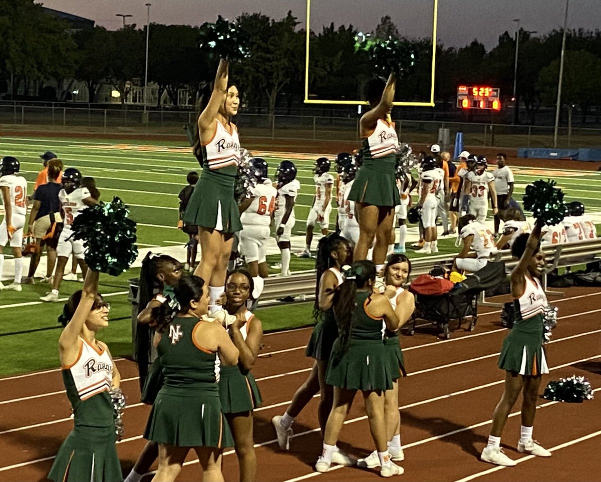 Ranger Cheerleaders are showing out  and cheering their hearts out! <a href="/NFHS_Rangers/">Naaman Forest High School</a>  <a href="/jjoliphant/">Jeremiah Oliphant</a>