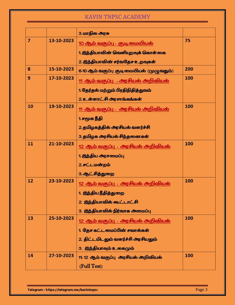 kavin_tnpsc's tweet photo. இந்தியன் பாலிடிக்கான டெஸ்ட் பேட்ச்.வரும் ஞாயிறு(1-10-2023) முதல் தேர்வுகள் தொடங்குகின்றன.பேட்சில் இணைய கடைசி நாள் 30-9-2023 (சனிக்கிழமை).பேட்சில் இணைய இன்னும் இரண்டு  நாட்களே எஞ்சியுள்ளன     👆👆👆 https://t.co/vhaOCGTKe3