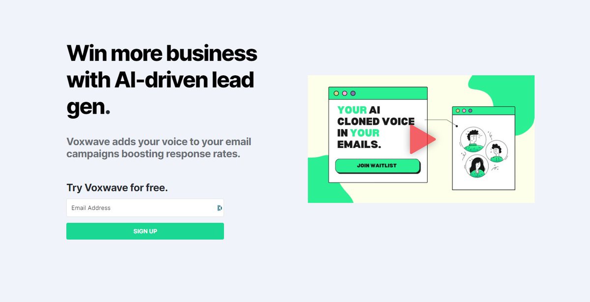 We've launched!

You can sign up for a free Voxwave account and start sending personalized voice messages at scale today.