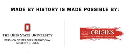 It is past time that we all find ways for anyone and everyone in our orbits help to support meaningful public history. In that light, I am honored and so delighted that Ohio State @mershoncenter and @OriginsOSU @osuhistorydept are sponsors of the new and improved @madebyhistory