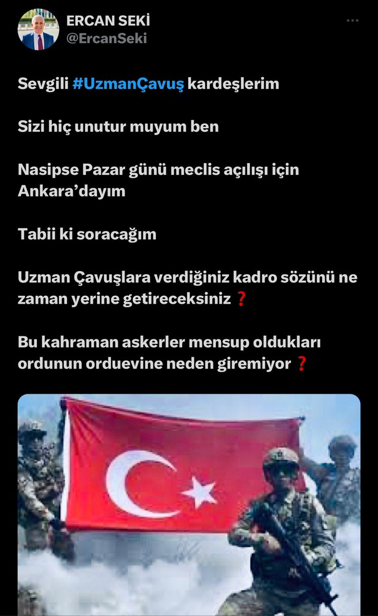 Sayın değerli büyüğümüz Kahraman uzman çavuşlarin abisi @ErcanSeki bey medya olarak  herkes bırakıp gitti bı siz kaldınız kahramanların yanında Allah razı olsun sizden iki cihanda da Rabbim yüzünüzü güldürsün inşallah #UzmanÇavuşlarVatandır