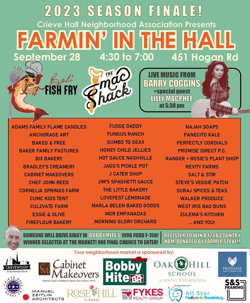 FarminInTheHall's tweet photo. Come see us! https://t.co/F7RVf3z8bY
