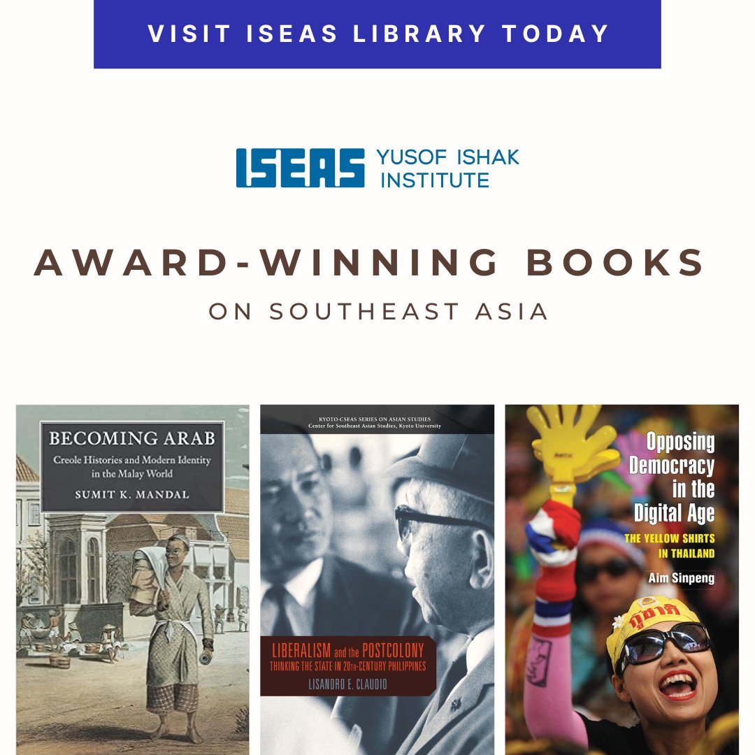 ISEAS's tweet photo. Do you know? The Harry J. Benda Prize, an annual award for outstanding scholars for a first book in Southeast Asia Studies, is named in honour of ISEAS’s first director, an Indonesian politics expert.
#ISEASLibrary has a collection of these #books.
https://t.co/CFnPlgh91r https://t.co/rwPLWitJHB