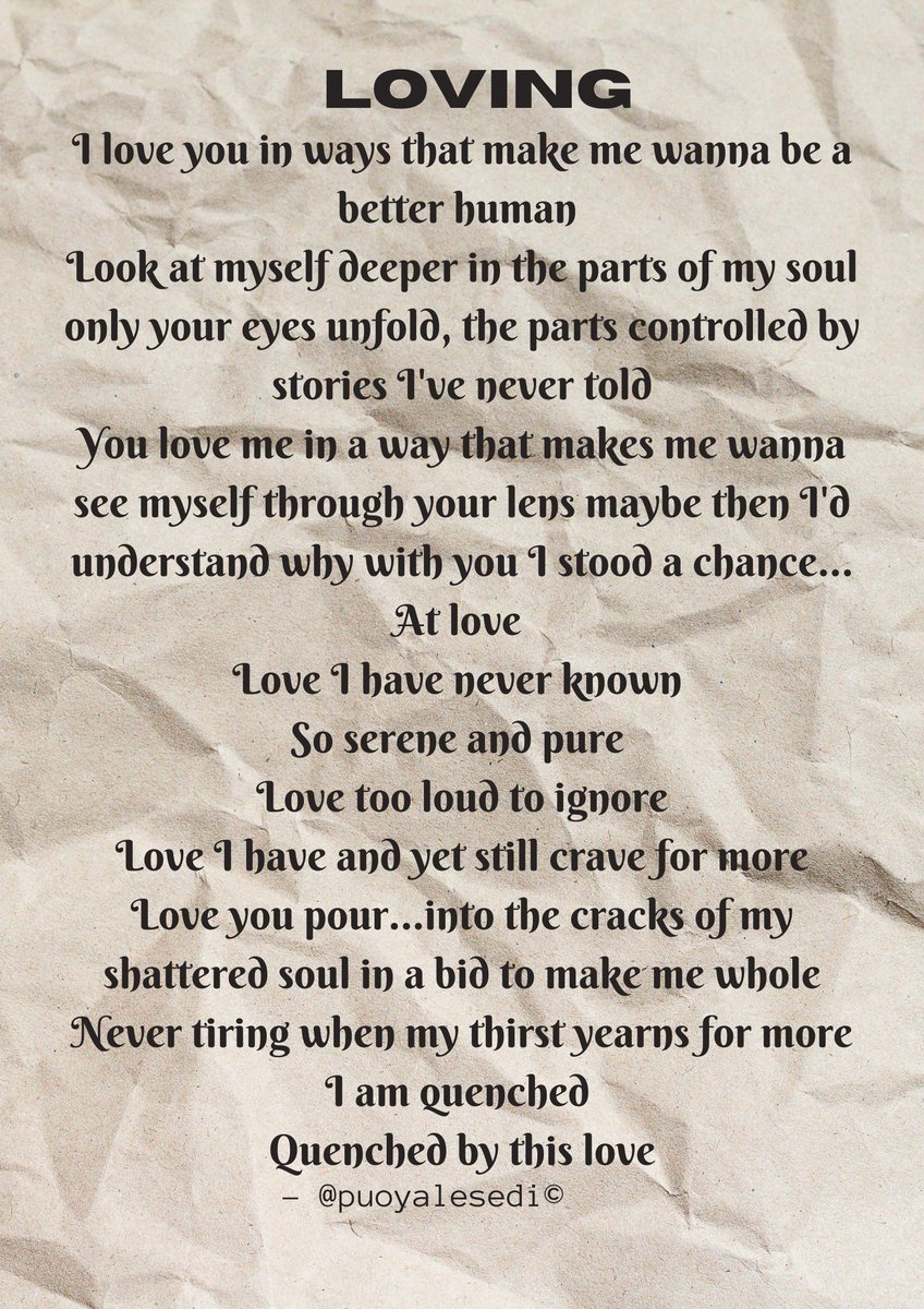 #writinginthedark #puoyalesedi #lovepoetry #poetry