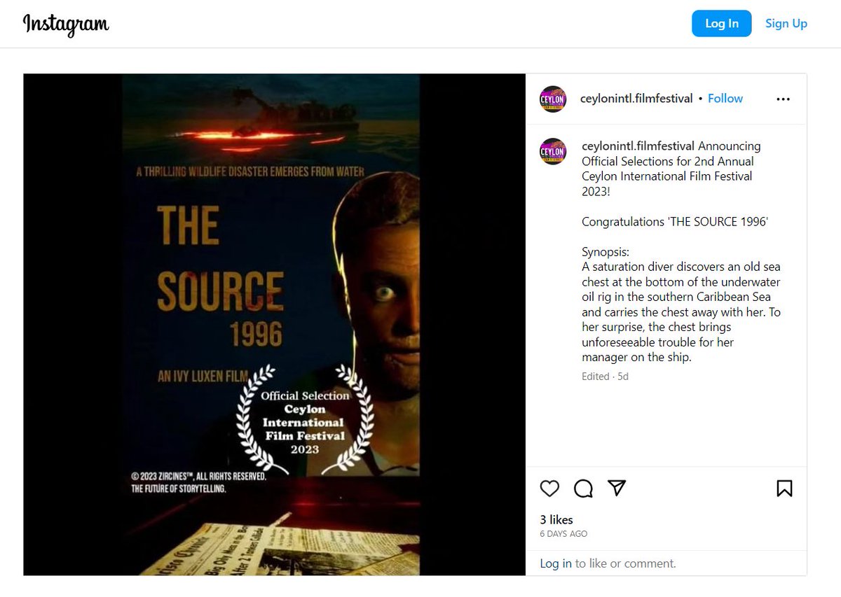 zircines's tweet photo. Congrats! Please go to the IG account of @CeyIFF to check out our film among other selected films. Our film poster has also been nominated for this year's Best Film Poster by @AltFilmFest
https://t.co/yrONnLECYd
#3Danimation #3Dmovies #filmfestival https://t.co/BXcUTBBSLC