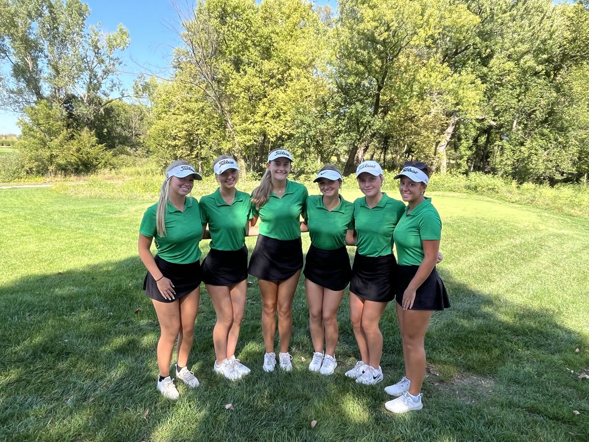 Aaand it’s another season best of 361 today at Eagle Bend. 1st place among the 5A schools. Reagan Fitts set the pace with a personal best of 81! Thank you to ⁦<a href="/LHSLionsGolf/">LHSLionsGolf</a>⁩ for a great tournament! ⁦<a href="/ksgolfscores/">KansasGolfScores.com</a>⁩ #ProtectThePack