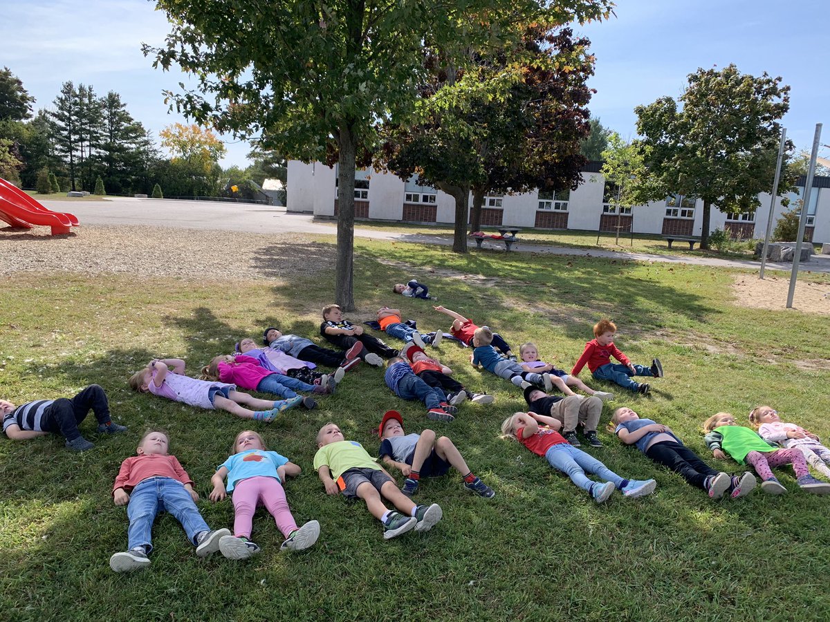 Outdoor learning with some yoga under our season tree. Next step cooking a meal with our harvest. @selbypublic with @WagarMrs
