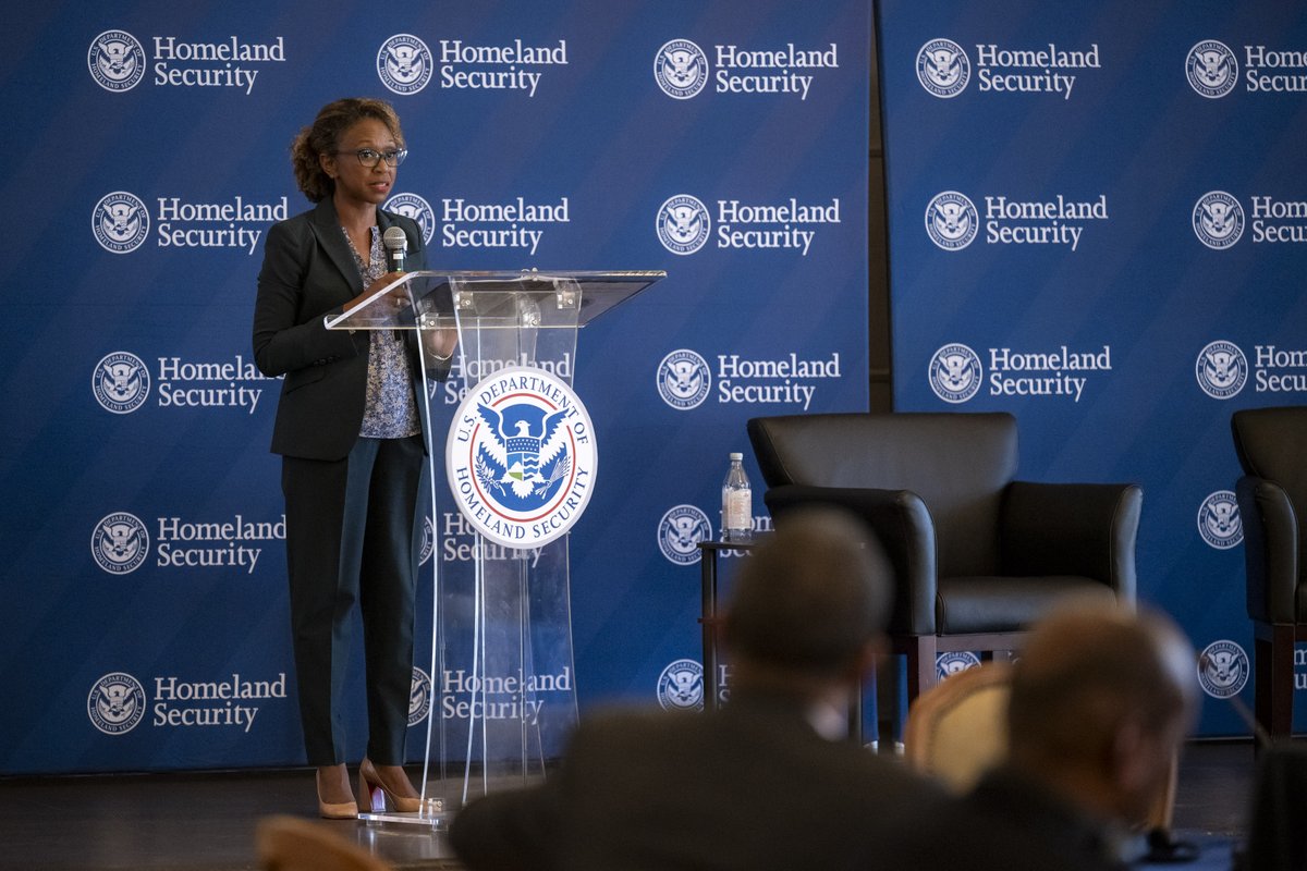 DHSgov's tweet photo. The first day of the conference featured @DHS_DepSec, @DHS_Policy, @CISAJen, @ComdtUSCG, @TSA_Pekoske, and other leaders from across the Department and around the Biden-Harris Administration. (2/2) https://t.co/aa9sL3ULUj