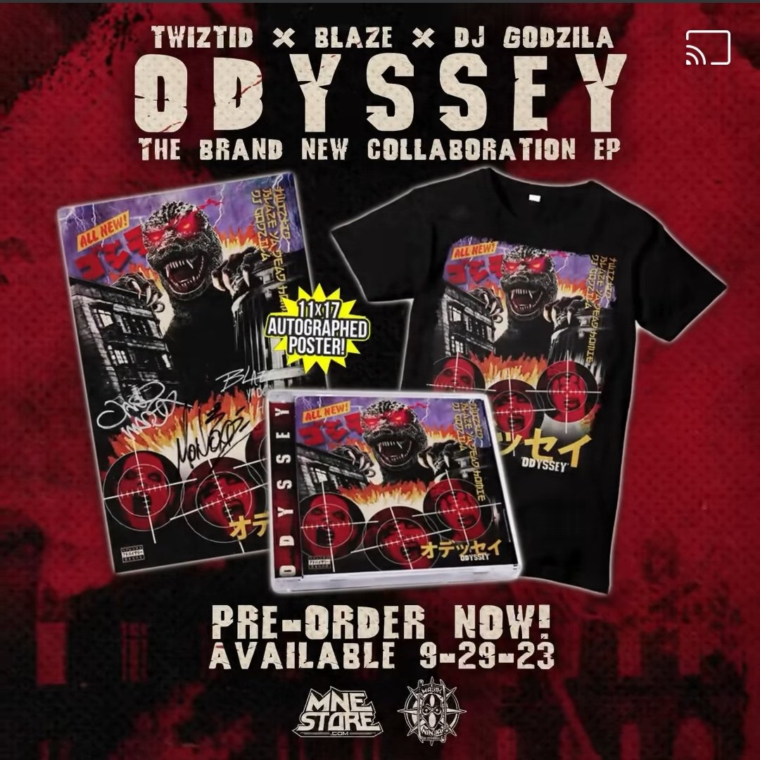 twititnquitit's tweet photo. New @tweetmesohard & @BlazeYaDead1 collab cd this Friday!
#MNE #MajikNinjaEntertainment #Twiztid #Monoxide #JamieMadrox #Blaze #BlazeYaDeadHomie #DJGodzilla #Odyssey #NewMusic #NewAlbum #TwiztidShop #MNEStore #CDs #Shirts #Autographed #Posters #Underground #Rap https://t.co/PT0g6nvPx1