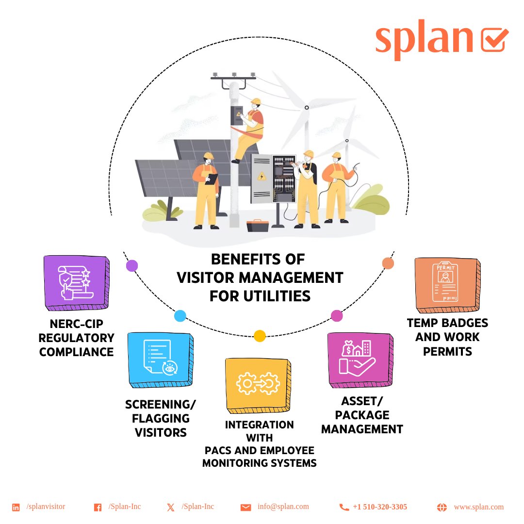 splanvisitor's tweet photo. Utilities face unique challenges in monitoring and reporting contractor visits while maintaining security.

Learn about the benefits of integrating visitor management with access control systems by clicking below:

https://t.co/LxTRcXgoMI

#Utilities #VisitorManagement #NERC #CIP https://t.co/cYGj3IYRx6
