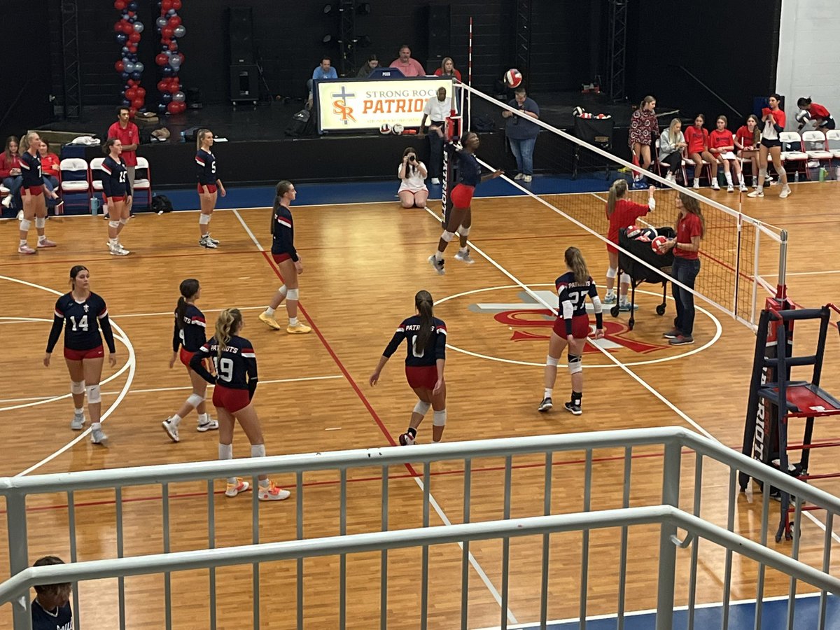 macparksvball's tweet photo. It was such an emotional Sr. Night last night. All my friends and family came to support me on my last home game of my High School Career. I can’t believe it’s over. Enjoying every moment! @srpatriots @Coppin_VB https://t.co/qPIHUqzHMK