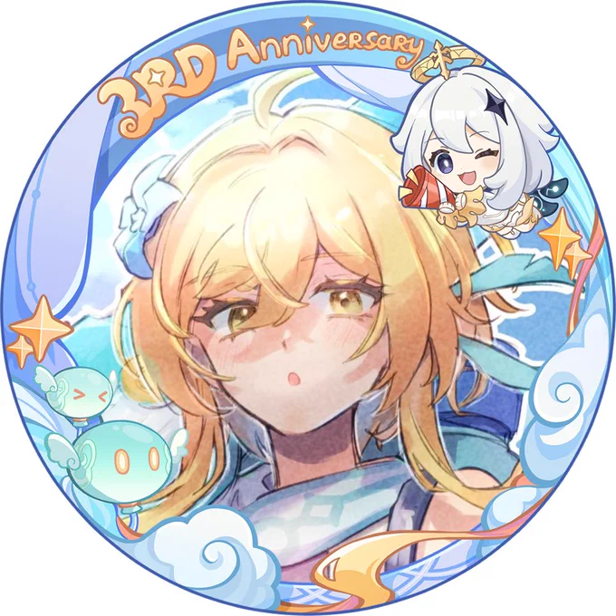 #原神3周年フレームぺえもんかわいい!UID 802952497 