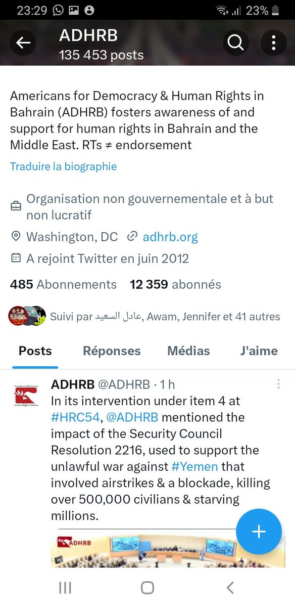 melina_nilles's tweet image. Stoppez les persécutions et détentions politiques et arbitraires au Bahreïn ! #Bahrain
#ADHRB Americans for Democracy and Human Rights in Bahrain : we stand we you! #TotalSupport
@ADHRB
@yusufAlhoori
@SAlwadaei 
@ allprisonersandfamilies 
@ allgaggedpeople x.com/ADHRB?t=z8nKuE…