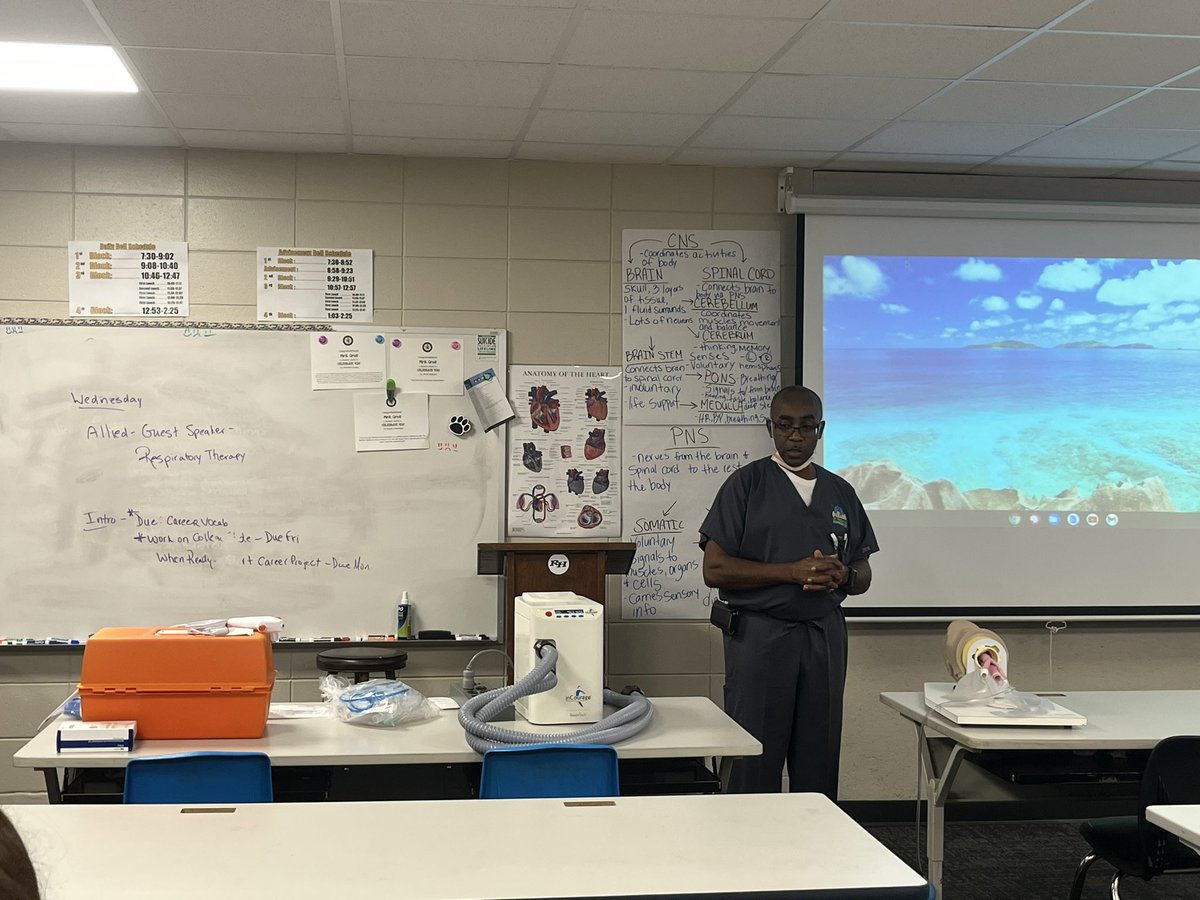 Thank you Mr Williams and the St.Joseph Respiratory therapy department for showing Allied students some great life saving equipment  <a href="/TJoyRoberts1/">T.Joy Roberts</a> @BivinsMiller <a href="/PatrickMeans19/">Patrick Means</a>  <a href="/chris20scholar/">Chris Scholar</a> <a href="/chooseSJC/">St. Joseph's/Candler</a> <a href="/RichmondHill_HS/">Richmond Hill High</a>