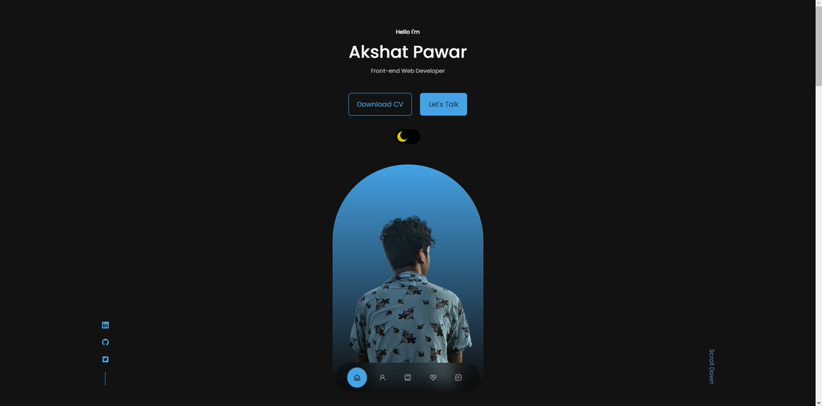 akshat19p's tweet photo. Just gave my portfolio website a fresh look! 😎📷 Built it with ReactJS and added a cool contact form powered by the EmailJS API. Check it out and drop me a message – let's connect!
#WebDev #ReactJS #Portfolio 

https://t.co/Da9Xg34i6b https://t.co/hGN9sbQHjM