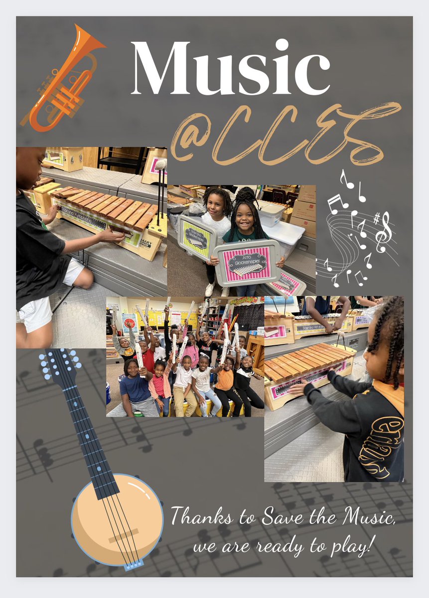 MusicatCCES's tweet photo. We are grateful to @savethemusicfdn for giving our musicians new instruments! We can’t wait to show you what they can do! #artsaps #apsarts #savethemusic #musicaaves #elementarymusic #orff https://t.co/LNQtm7mB75