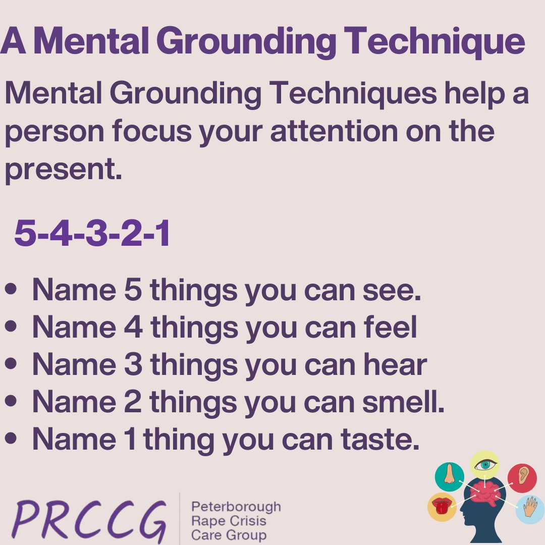 Not only is it important to share with you the impacts sexual violence can have on a victim/survivor, it's also crucial to share with you some of the #GroundingTechniques out there that can help you through trauma responses, disturbing emotions and times when you feel triggered.