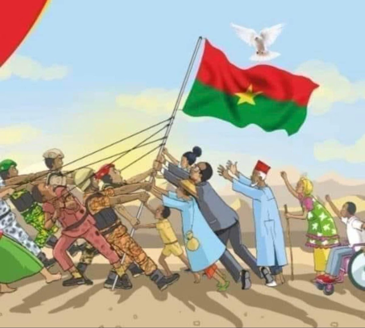CheickIbtidiani's tweet photo. 📍#Burkina | Tentative de coup d’État contre @CapitaineIb226 

Le 26/09, une #tentative de coup d’État au #Burkina a été 𝐝𝐞́𝐣𝐨𝐮𝐞́𝐞 par les services de sécurité nationaux. Des #officiers et autres individus impliqués ont été 𝐚𝐫𝐫𝐞̂𝐭𝐞́𝐬, certains sont encore recherchés. Ceux-ci visaient à #déstabiliser le pays et attaquer les institutions républicaines. 
Le Gouvernement, déplorant l’implication d’officiers nationaux, salue l’action des Forces de défense et la détermination du #peuple, en particulier des jeunes, à défendre la nation. Des enquêtes approfondies sur la tentative de coup et les amalgames sur les réseaux sociaux impliquant des personnalités clés sont en cours.
 
#vaincre_le_terrorisme_ensemble 🇲🇱🇳🇪🇧🇫✌🏿