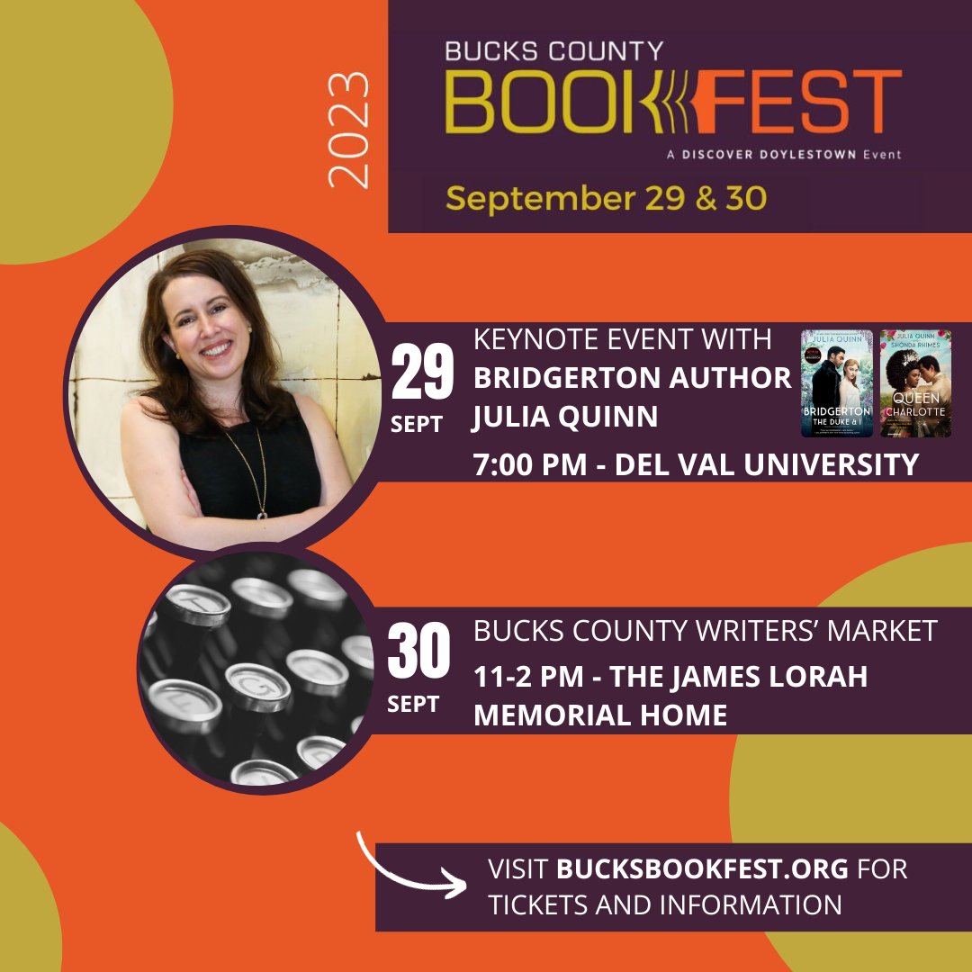Bucks County Book Fest tweet media