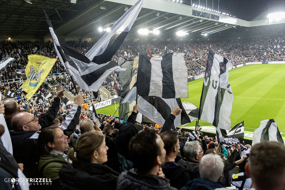 toonarmy59's tweet photo. Tremendous support from the Toon Army Faithful which helped get Eddie and the boys over the line in this tense cup tie and sends the Citizens home empty handed @worflags #NUFC #nufcmcfc @ChronicleNUFC #EHBWA #bringyourscarf #CarabaoCup https://t.co/q23D45daNZ