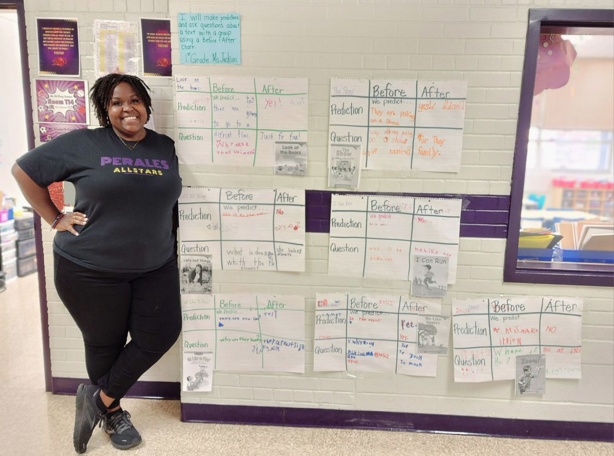 #educatorBrittneyJacskon (@brittn1educator) on Twitter photo So proud of my student! We worked on Asking Questions and making Predictions of a text using a Before and After Chart! They worked in groups and successfully did the lesson! #firstgrade #teacherlife <a href="/EISDofSA/">Edgewood ISD</a> <a href="/MarissaLiteracy/">Marissa Cisneros-Perez</a> <a href="/PeralesESchool/">Perales STEAM Elementary School</a> So proud of my student! We worked on Asking Questions and making Predictions of a text using a Before and After Chart! They worked in groups and successfully did the lesson! #firstgrade #teacherlife <a href="/EISDofSA/">Edgewood ISD</a> <a href="/MarissaLiteracy/">Marissa Cisneros-Perez</a> <a href="/PeralesESchool/">Perales STEAM Elementary School</a>