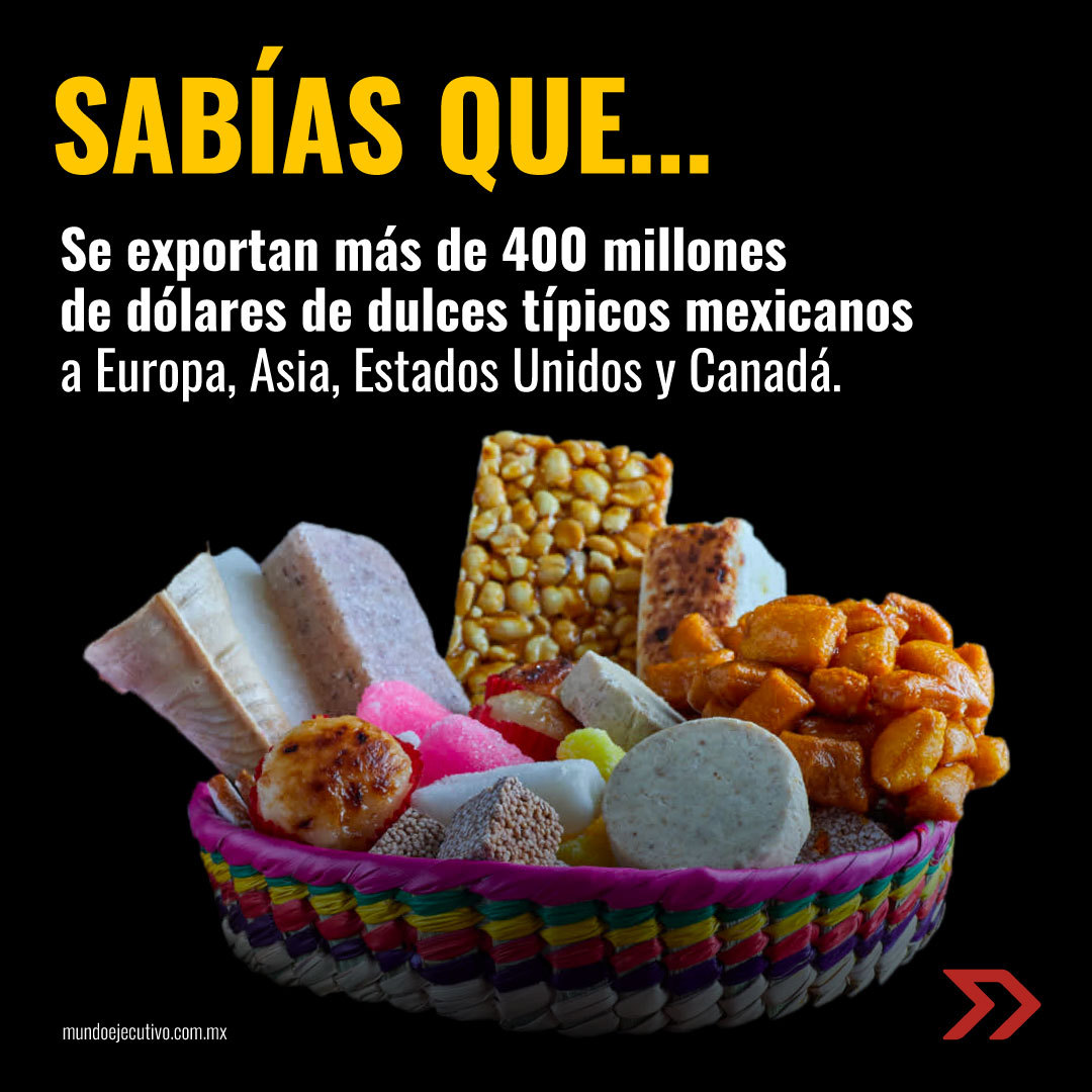 MundoEjecutivo's tweet image. #SabíasQue | Los dulces típicos de México son parte de nuestra gastronomía y tradición. Y aunque en su mayoría surgieron gracias al mestizaje de varias culturas, hoy pueden disfrutarse en diversos países del mundo. 🍬🍭🇲🇽  #MundoEjecutivo #Septiembre #DulcesMexicanos #Tradiciones