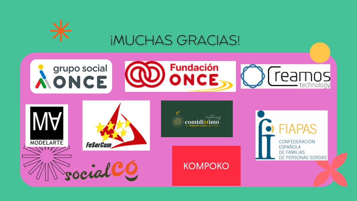ICONG_CALIDAD's tweet photo. 🙌 ¡Un éxito gracias a @Fundacion_ONCE @CreamosTec @studiomodelarte @comidissimo @SocialCo_es @FeSorCam @FIAPAS @DamenameNaming !
🌟 Queremos expresar nuestro más sincero agradecimiento a todas las entidades que han colaborado en esta edición de #premiosRECO ¡GRACIAS! https://t.co/oqWE8Nqypa