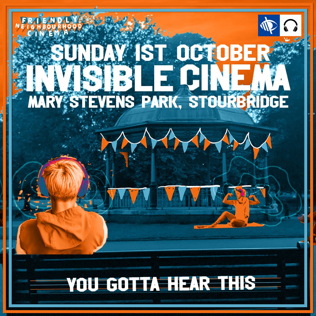 You gotta hear this... 📷
Invisible Cinema debuts Sunday 1st October Mary Stevens Park. A first of it's kind audio-only pop-up event, created in consultation with @RNIB  & @BeaconCentre courtesy of your Friendly Neighbourhood Cinema.
Discover more at FNCinema.co.uk/invisiblecinema 📷