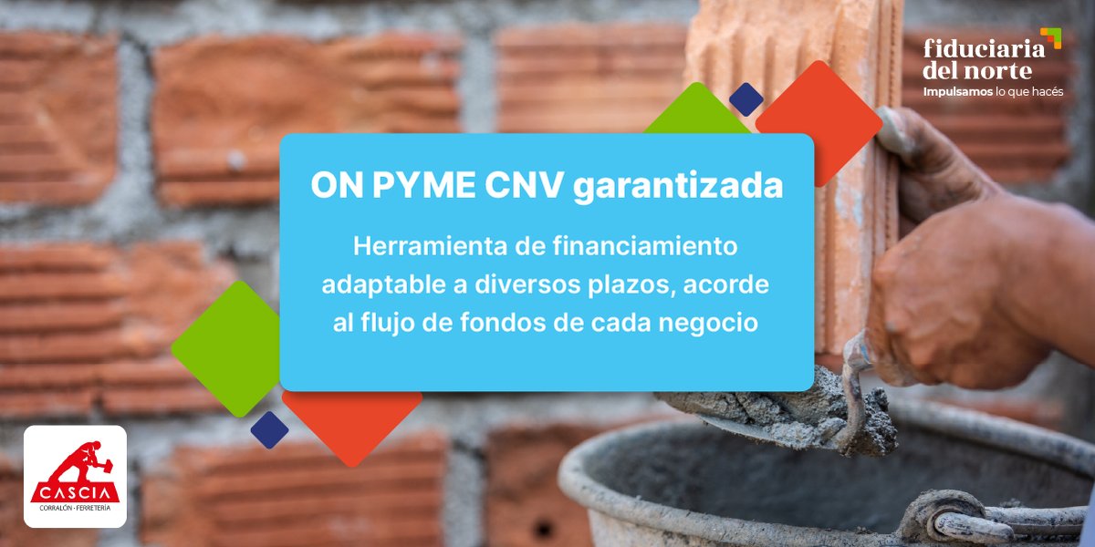 Mediante las #ONSimples CASCIA S.R.L. accedió a $140.000.000, $70.000.000 a 24 meses con 6 meses de gracia, a tasa Badlar + 7% y los restantes $70.000.000 a 60 meses con 12 meses de gracia, a tasa Badlar + 8%
¡Tu PyME puede ser la próxima!
Info👉onsimple@fiduciariadelnorte.com.ar