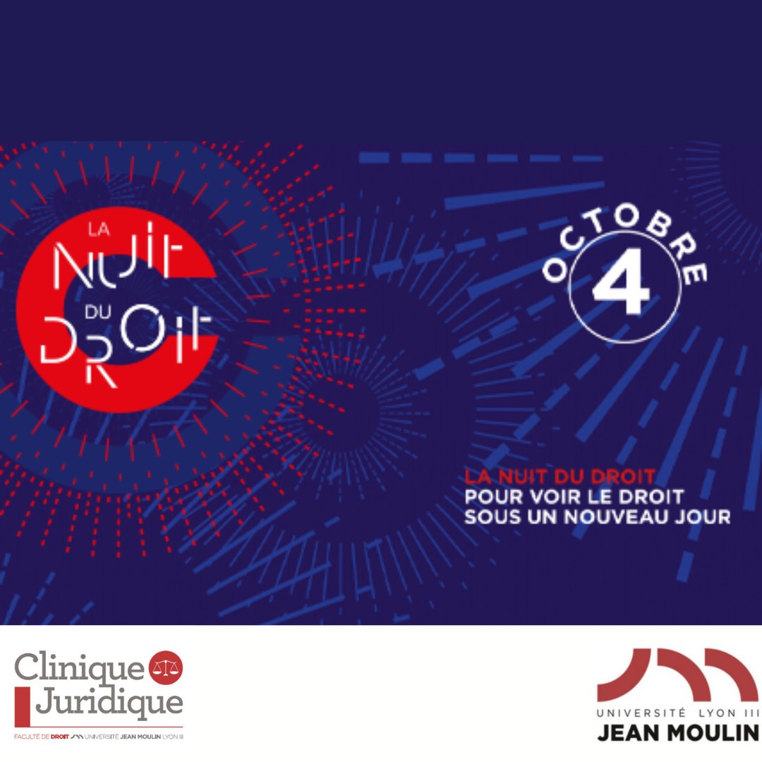 CliniqueLyon3's tweet photo. ⚖️ VOTRE RDV JURIDIQUE LE 4 OCTOBRE ⚖️

⏳ De 18h à 20h
📍 Manufacture des Tabacs

La Clinique Juridique est heureuse de renouveler son partenariat avec la Faculté de droit de l'Université Jean Moulin Lyon.
Les cliniciens vous attendent nombreux afin de répondre à vos questions ! https://t.co/v1Tz6SvTaZ