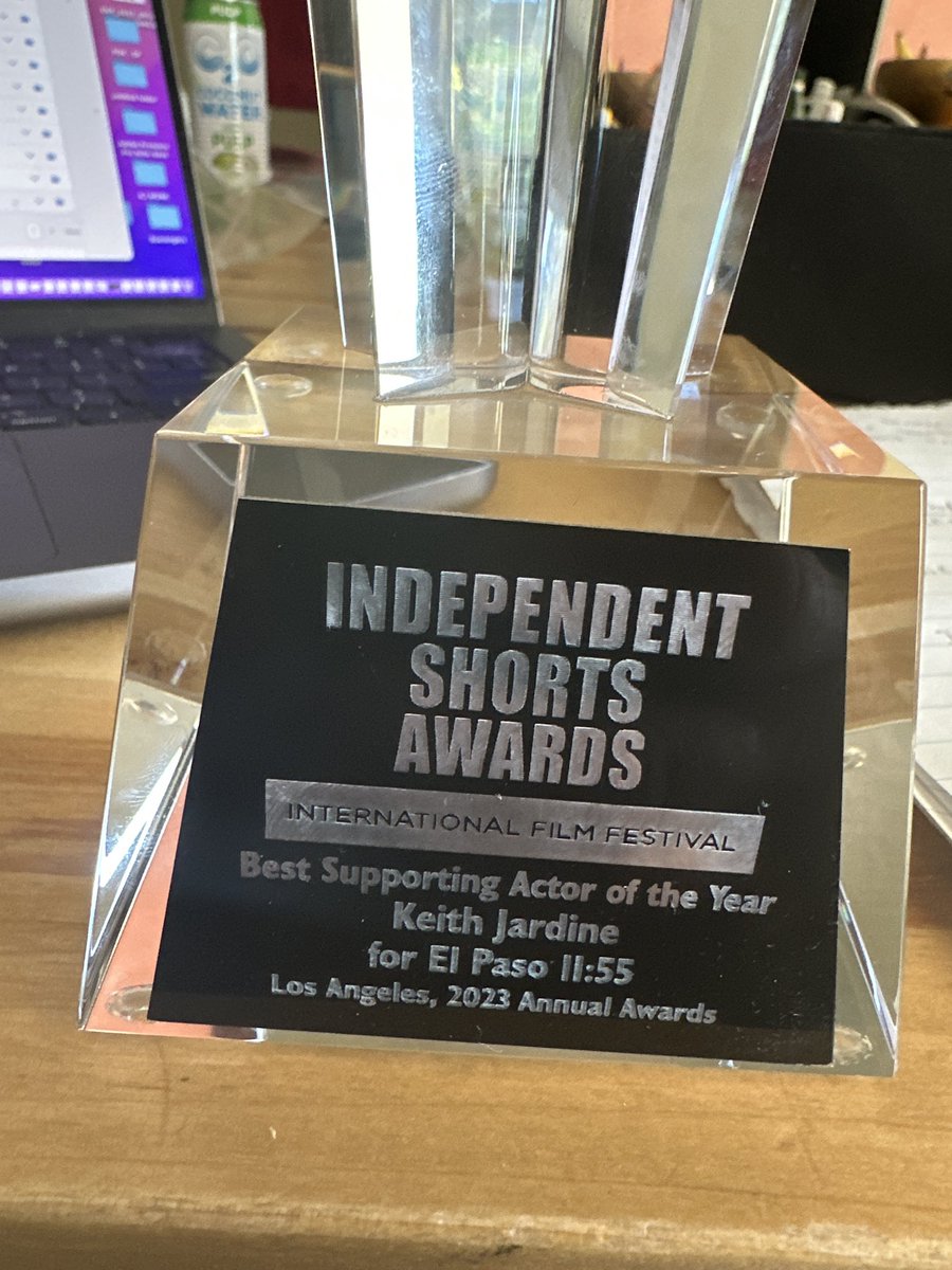 This has really just settled in. @IShortsAwards , You guys run a great festival. I know you guys get thousands of submissions every month and there are so many great actors. #humbled and #blessed 🙏