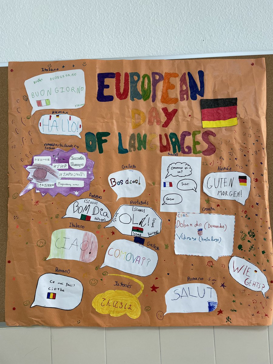 iesgm's tweet photo. Alumnos de 1° ESO concienciados con las ventajas de aprender idiomas. #díaeuropeodelaslenguas  IES GM ofrece estudios de ESO en la modalidad trilingüe o bilingüe, así como bachillerato con #latín y #griego y obtener la doble titulación en bachillerato español y francés #Bachibac https://t.co/SiNbdOWOWo