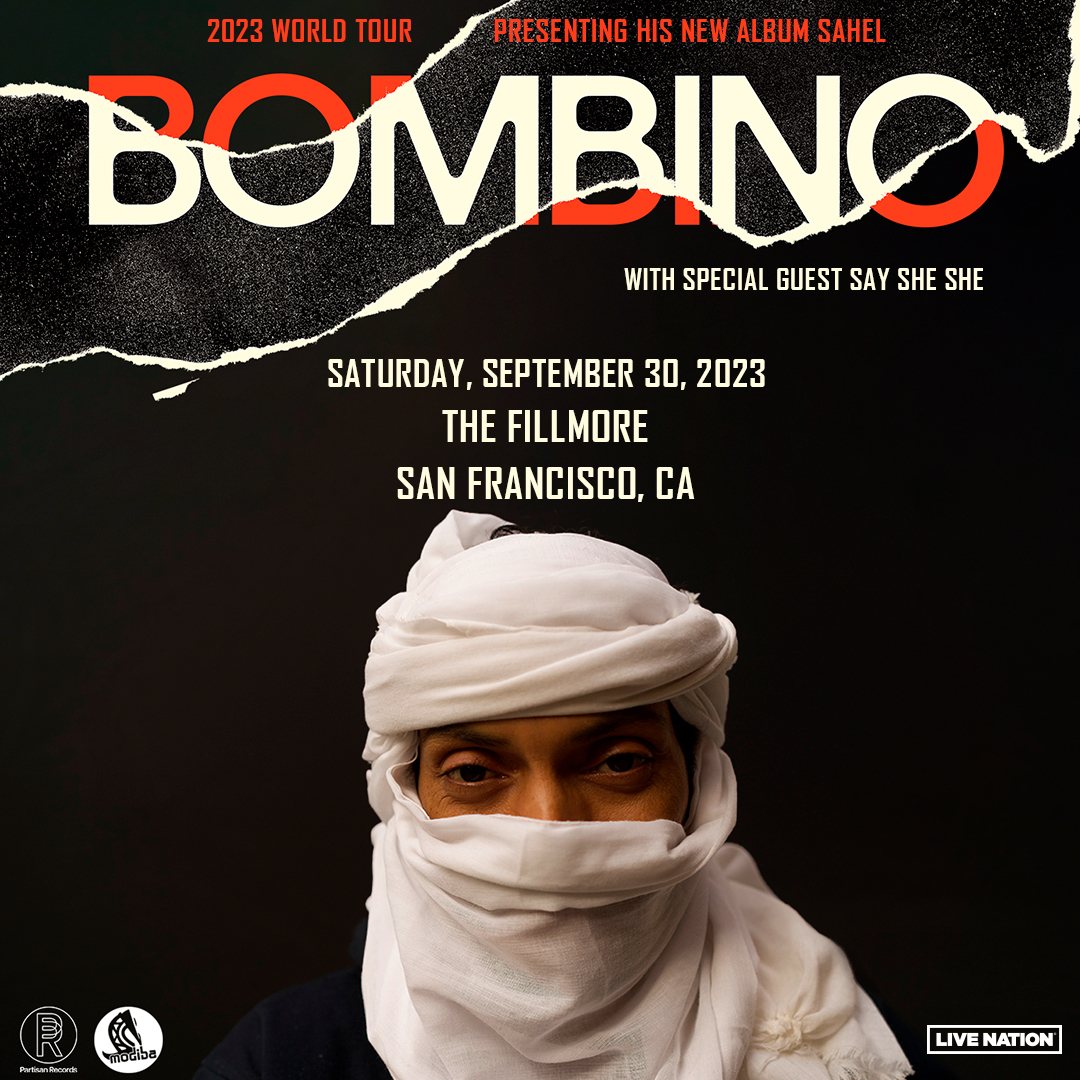 From the Sahara to Hardly Strictly to @FillmoreSF this Saturday, @BombinoOfficial is taking us on a journey you won't want to miss ✨ Win tickets: bit.ly/3PwprIl