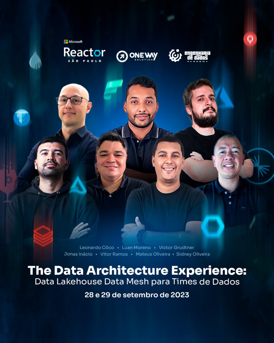 The Data Architecture Experience: Data Lakehouse &amp; Data Mesh para Times de Dados

🗓28 e 29/09
📍Microsoft Reactor > Rua Jaceru 225 - Vila Gertrudes
🖥Transmissão ao vivo
📲Link (programação completa): aka.ms/TheDataArchite…

#ReactorSaoPaulo #Microsoft #MicrosoftReactor #data