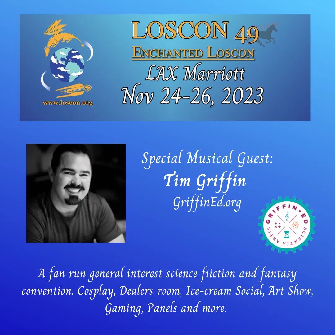 LosconOnX's tweet photo. https://t.co/g3dB330xUl is now set for Loscon 49: "Enchanted Loscon"
Join us in November 2023!
https://t.co/5IHkWDT3EG
#Loscon #LosAngeles #ScienceFiction #Fantasy #Convention #PeterSBeagle #EchoChernik #ElaynePelz #writing #art #Music #TimGriffin https://t.co/dbGqN86C2a