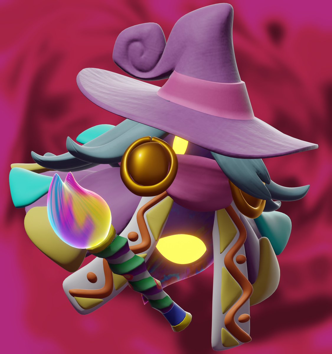 UltB3D's tweet photo. The paint witch (reup)
#KirbyCanvasCurse #Drawcia https://t.co/jRJATBZCoW
