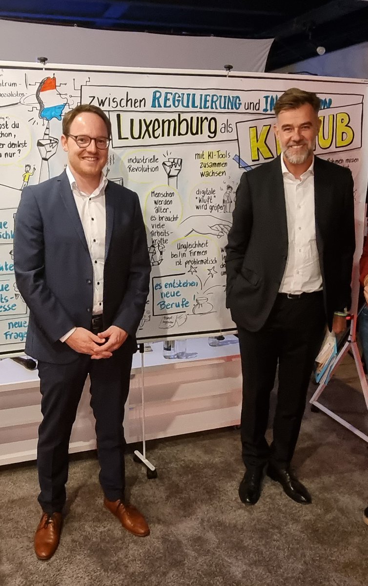 Exiting panel discussion tonight on #ArtificialIntelligence with Luxembourg's Minister of Economy @FranzFayot, Data Scientist @CURE_D2M Joscha Krause and LSAP candidate @MiltgenMaxime. Thanks Claire Delcourt for great moderation. @LISER_LM @LISERinLUX @Jsl_Lu