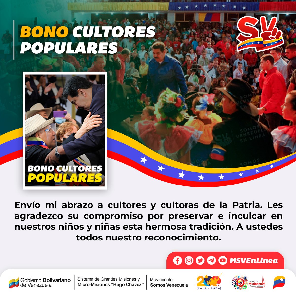⭐#MásTemprano || Inicio la entrega del Bono Cultores Populares (Septiembre 2023) enviado por nuestro Pdte. @NicolasMaduro a través del Sistema @CarnetDLaPatria. @MSVEnLinea @MSVSocial #27Sep #ElEsequiboNoEsColonia