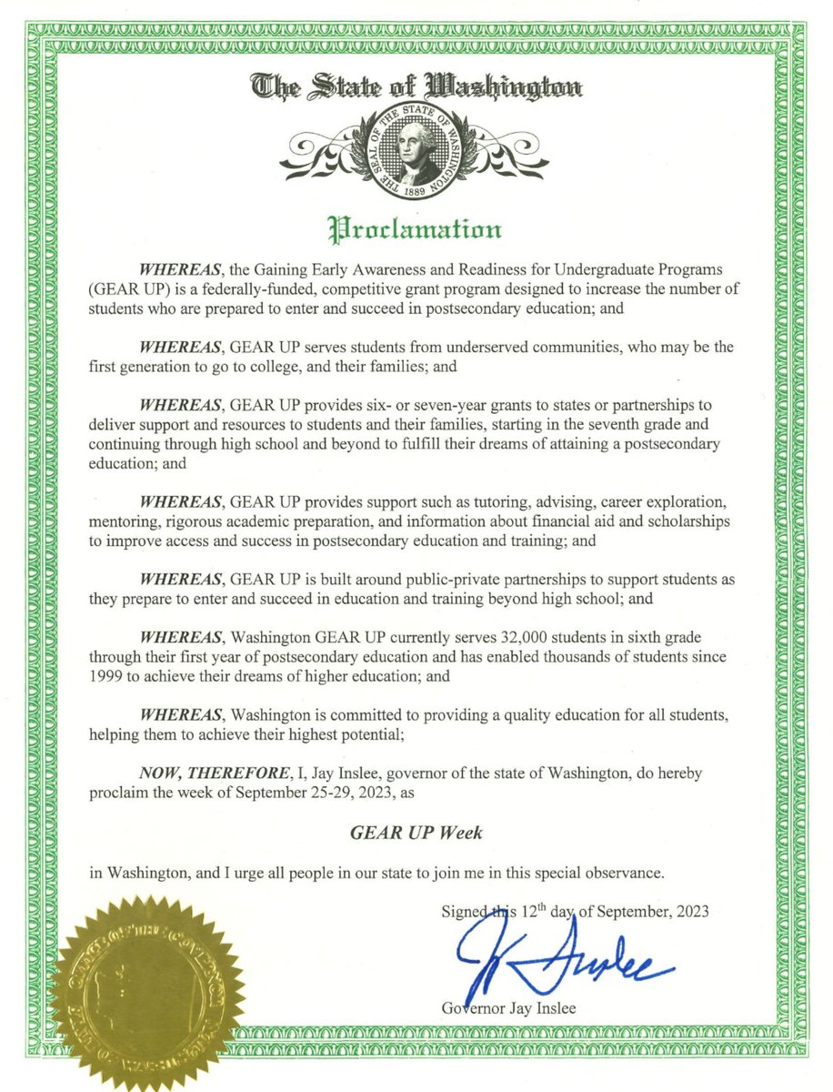 edpartnerships's tweet photo. A heartfelt thank you to the dedicated mayors, commissioners, governors, and political leaders for showing their support and making National GEAR UP Week official in their regions!

#GEARUPworks #GUweek https://t.co/yig02TkWNz