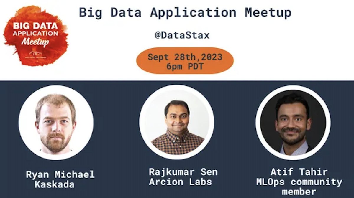 Excited about the latest advancements in Data Apps and LLMs? Join us at the Big Data Application  meetup on Thursday, September 28th at 6pm PDT. Register here: meetup.com/bigdataapps/
#data #AI #GenAI #meetup