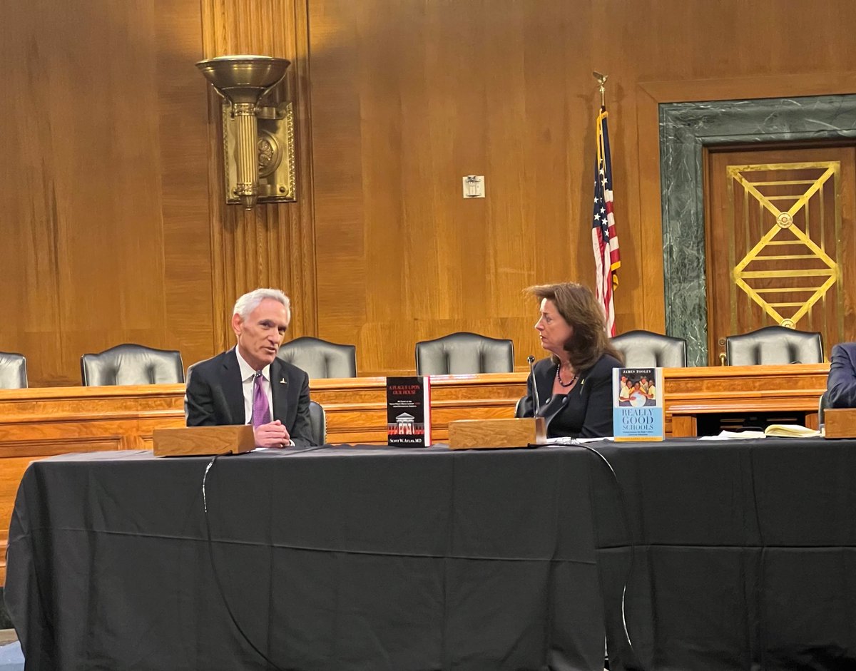 IndependentInst's tweet photo. "Children are destroyed when you close in-person schools." @ScottAtlas_IT discusses how the shutdowns impacted American children. #IIEvents https://t.co/nnaOkuOZoi